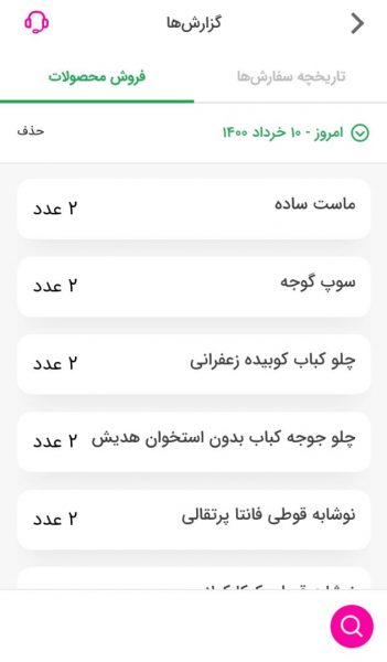 فروش محصولات